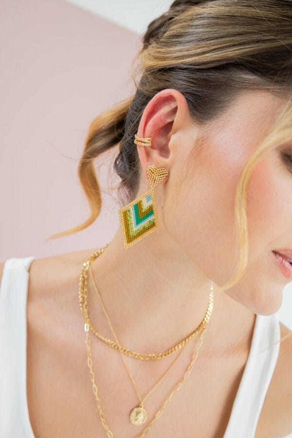 Aretes Corazon Greengold - Imagen 2