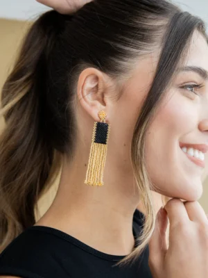 Aretes Miyuki Flecos