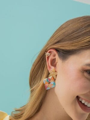 Aretes Miyuki playa Tropical